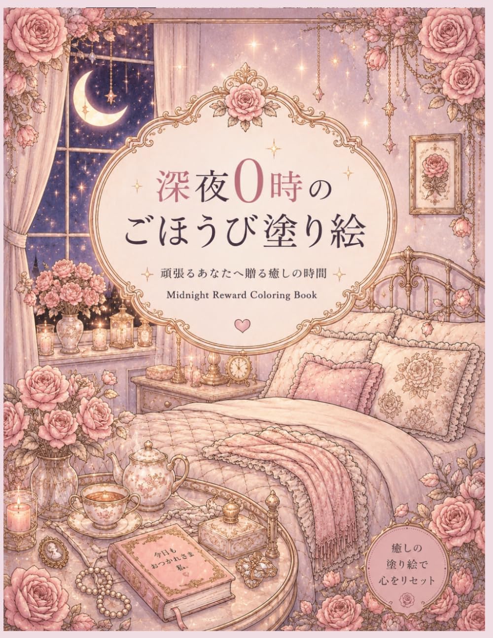 深夜０時のごほうび塗り絵: 頑張ったあなたへ贈る癒しの時間