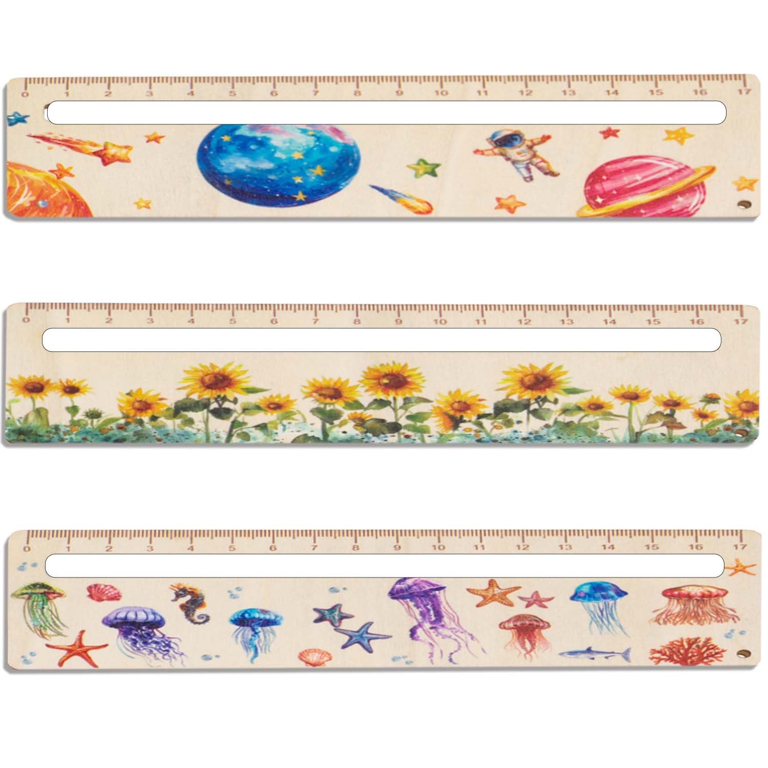 Ntwdby Lesezeichen Lineal 16cm - 4 Stück Lesehilfe Für Kinder