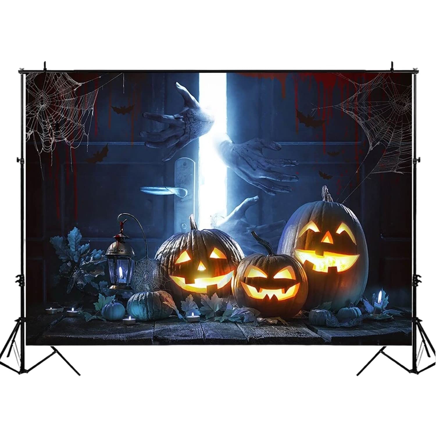 Amazon | バック紙 背景紙 パンプキン かぼちゃ ハロウィン ドア と