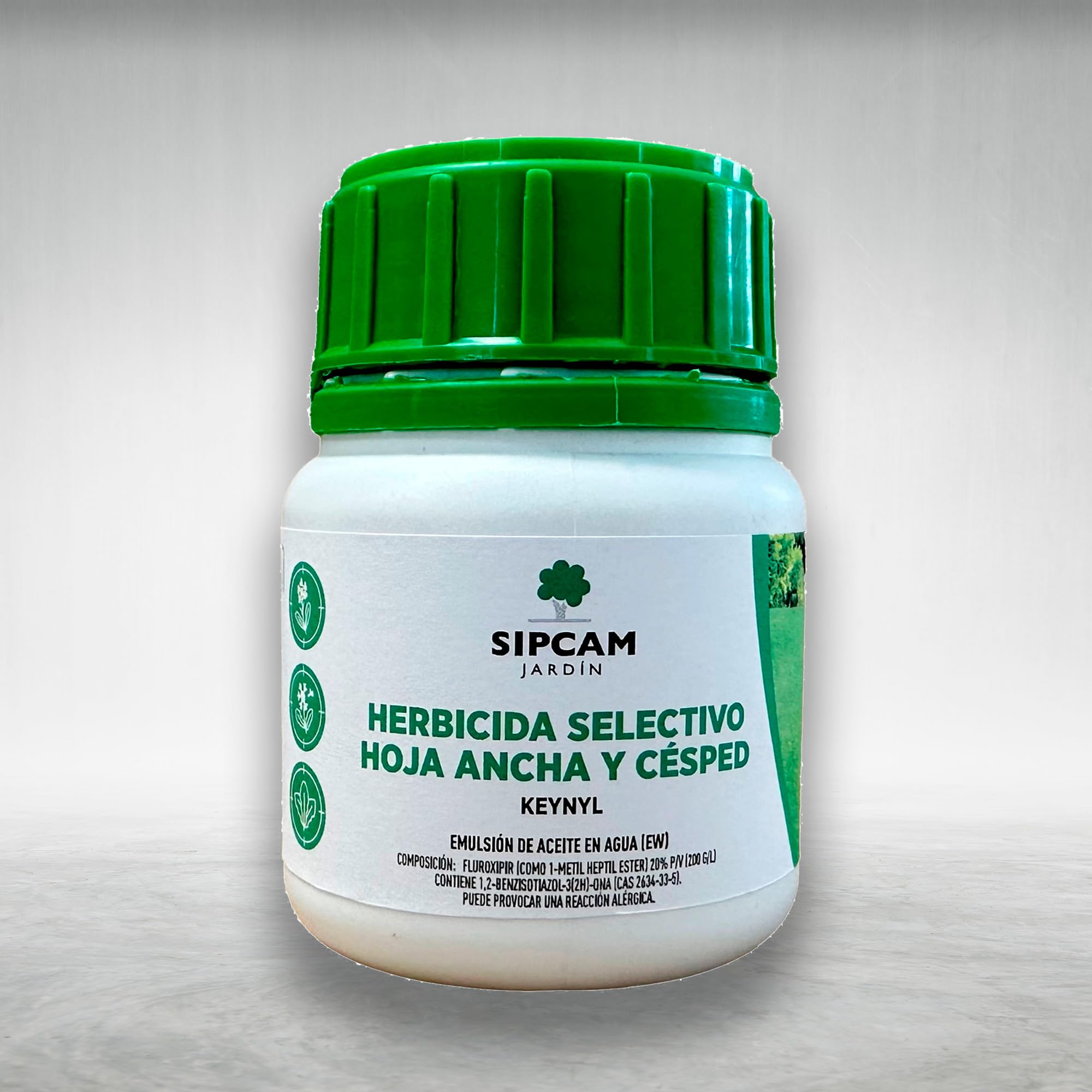Herbicida contra Malas Hierbas de Hoja Ancha y Césped | Formato 100 ml (Para 1000 m2) | Fluroxipir 20% p/v | Herbicida Control selectivo contra hoja ancha MUY EFICAZ | Sipcam Jardin | Nexum Market