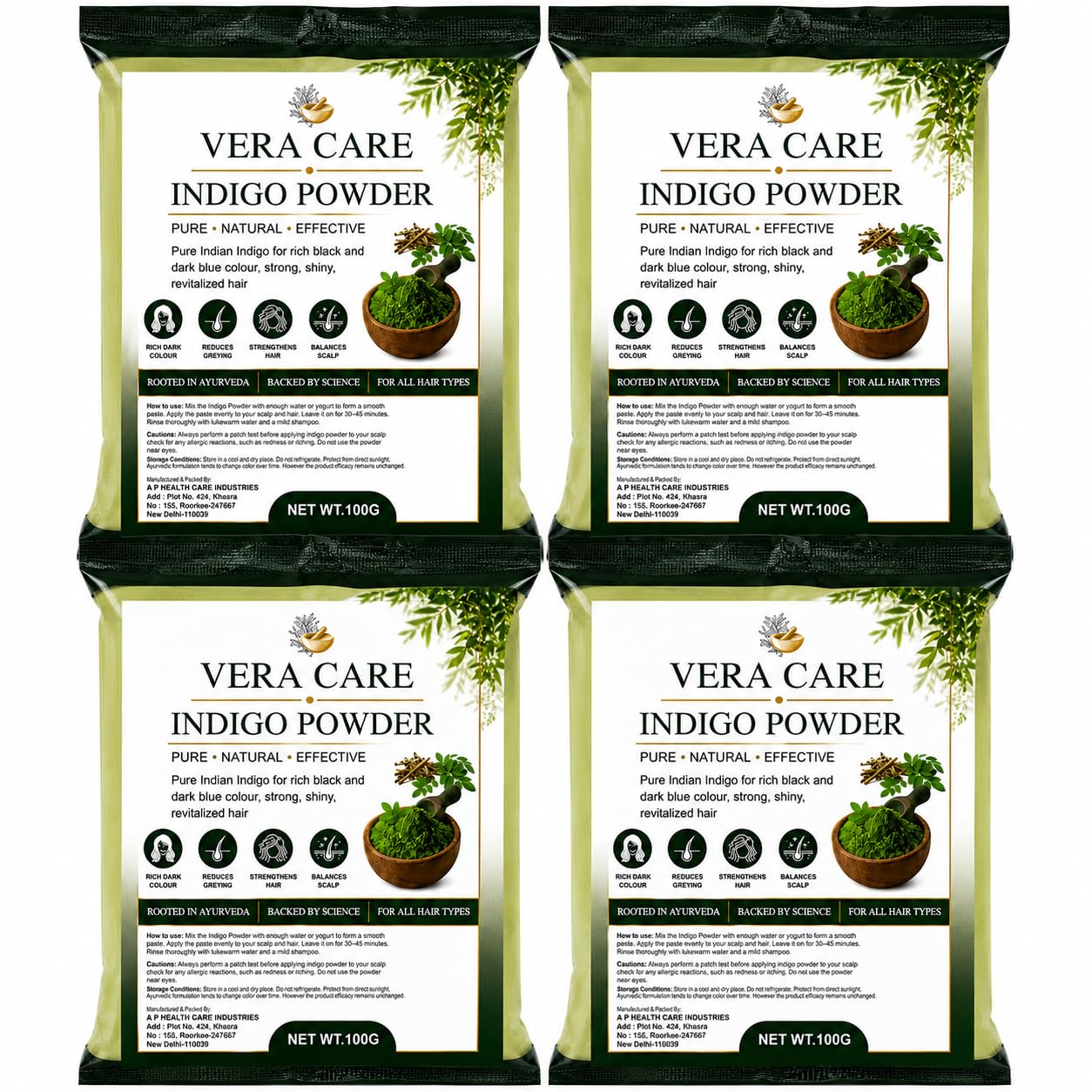 100% Natural Indigo Powder for Hair 400g – Ammonia & Chemical-Free Herbal Hair Dye for Grey Hair Coverage, Strengthens Hair, Adds Shine, Natural Black Hair Colour, Indigofera Tinctoria (400g)-picture-38