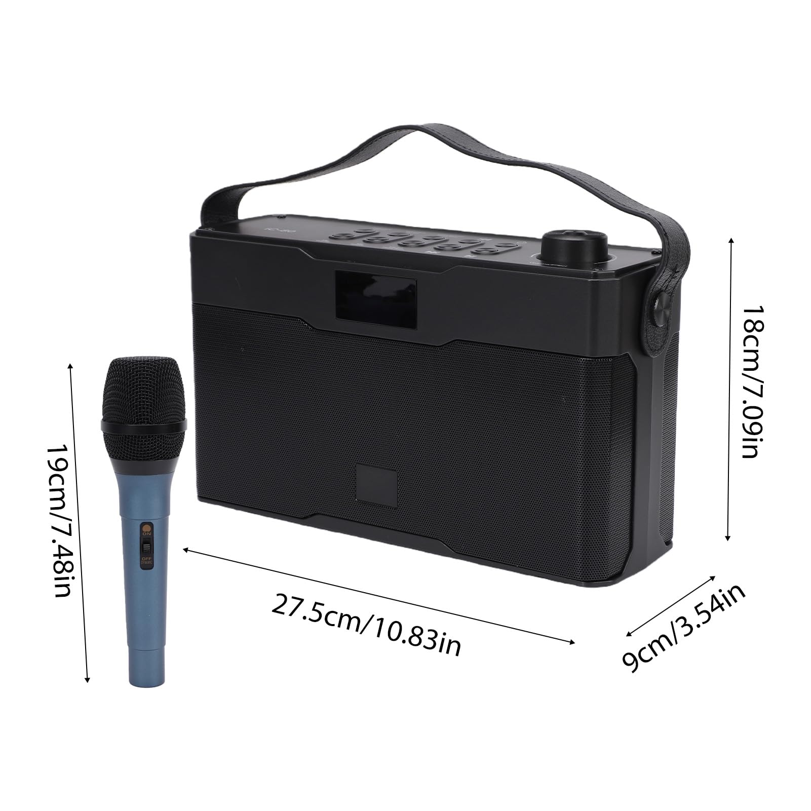 Qqmora Amplificatore per Chitarra Portatile, Bluetooth 5.3 Ricaricabile da 60 W