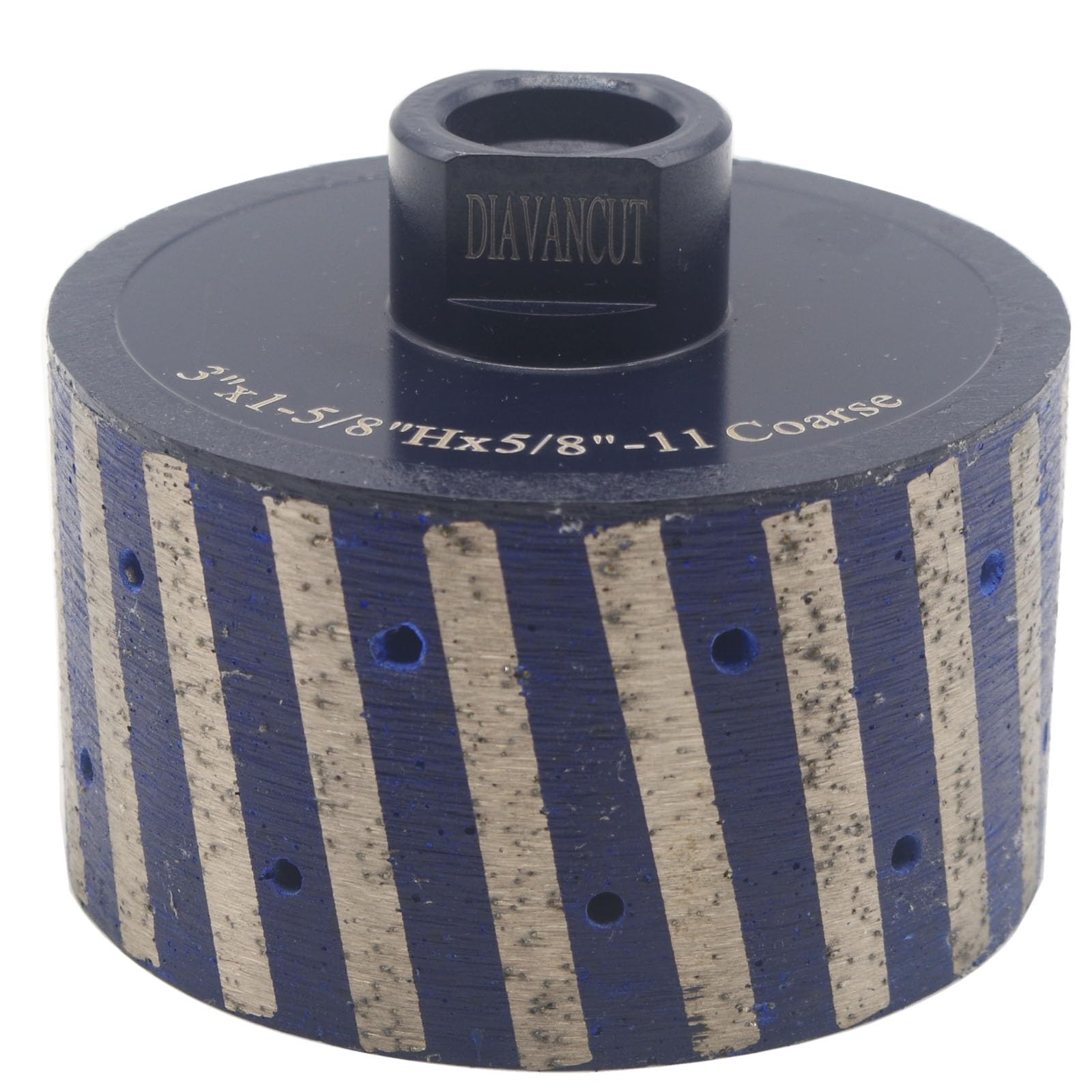 DIAVANCUT 3 Inch Diamond Drum Wheel Resin Filled Zero Tolerance Diamond Grinding Drum Wheel for Granite Sink Edge Removal with 5/8