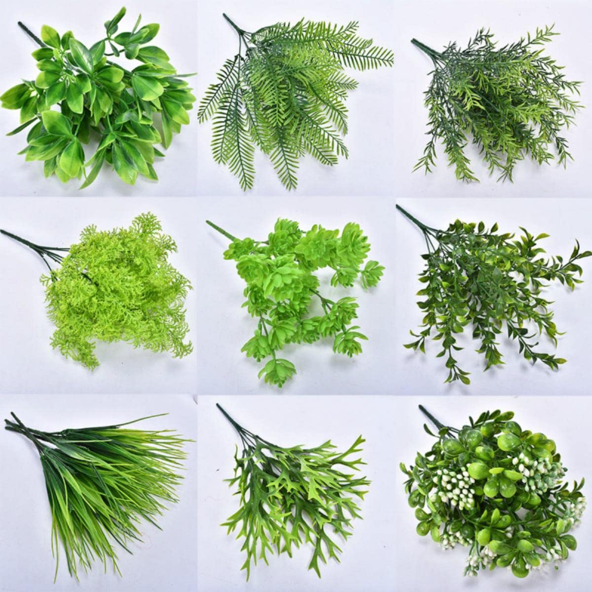 Planta Artificial Verde Césped de eucalipto PGrass DIY por Encargo Balcón Hotel Centro Comercial Paisaje Decoración de la pared-1m x 3 m, 40x60cm K