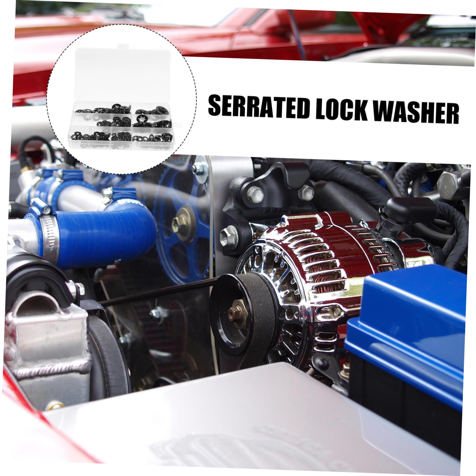 PRETYZOOM 7 Size Variety Lock Fasteners 340pcs Washer Set Push on Clips for Automotive Random