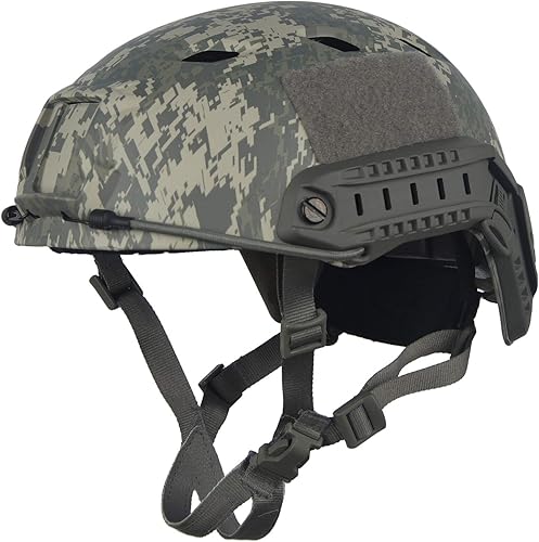 LOOGU Casco táctico de salto de base rápida para Airsoft con gorro 12 en 1