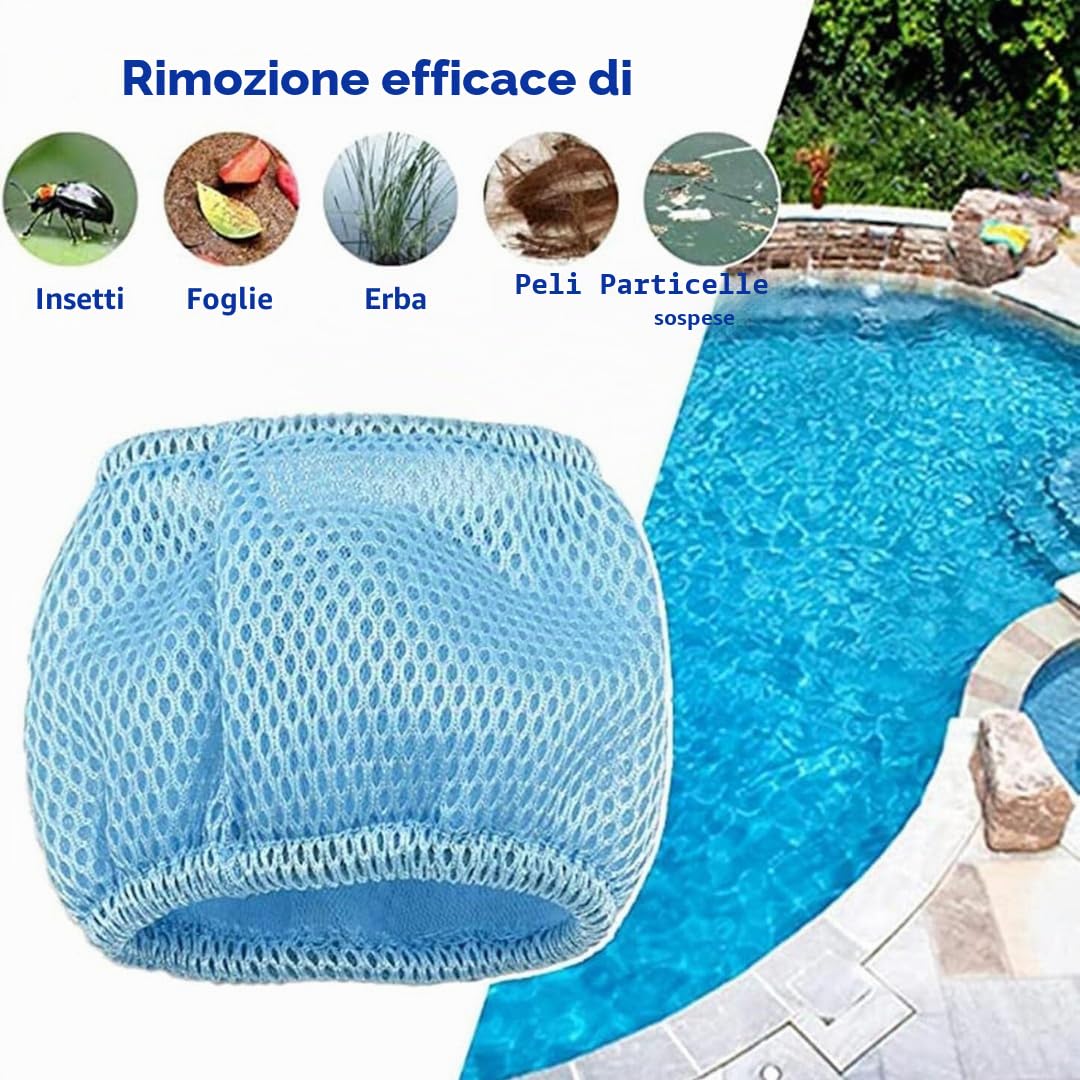 GAJA Set di filtri 2 in 1 per spa gonfiabili, Infinite Spa, 6 cartucce filtranti e 2 reti di protezione per Clever Spa e filtro Whirlpool Accessori Spa filtri di ricambio per piscine gonfiabili