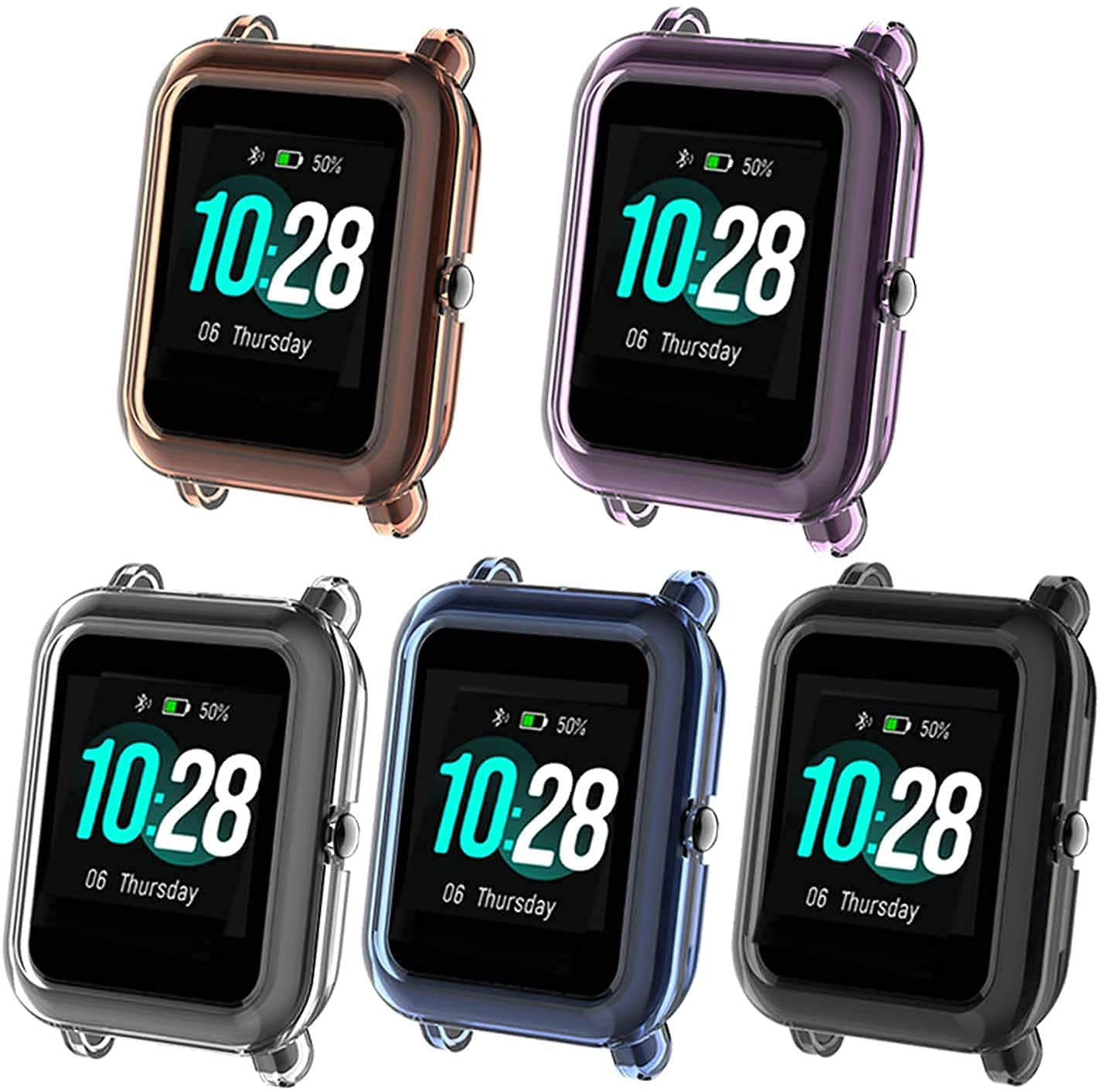 Custodia In Silicone TPU Trasparente Per SmartWatch ID205L – Sottile E Leggera