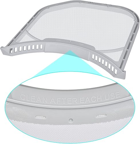 Miniatura 8 de ADQ566564 - Filtro de pelusa de repuesto para secadoras LG y Kenmore, trampa de pantalla de pelusa ultra duradera, borde sin sello de fieltro