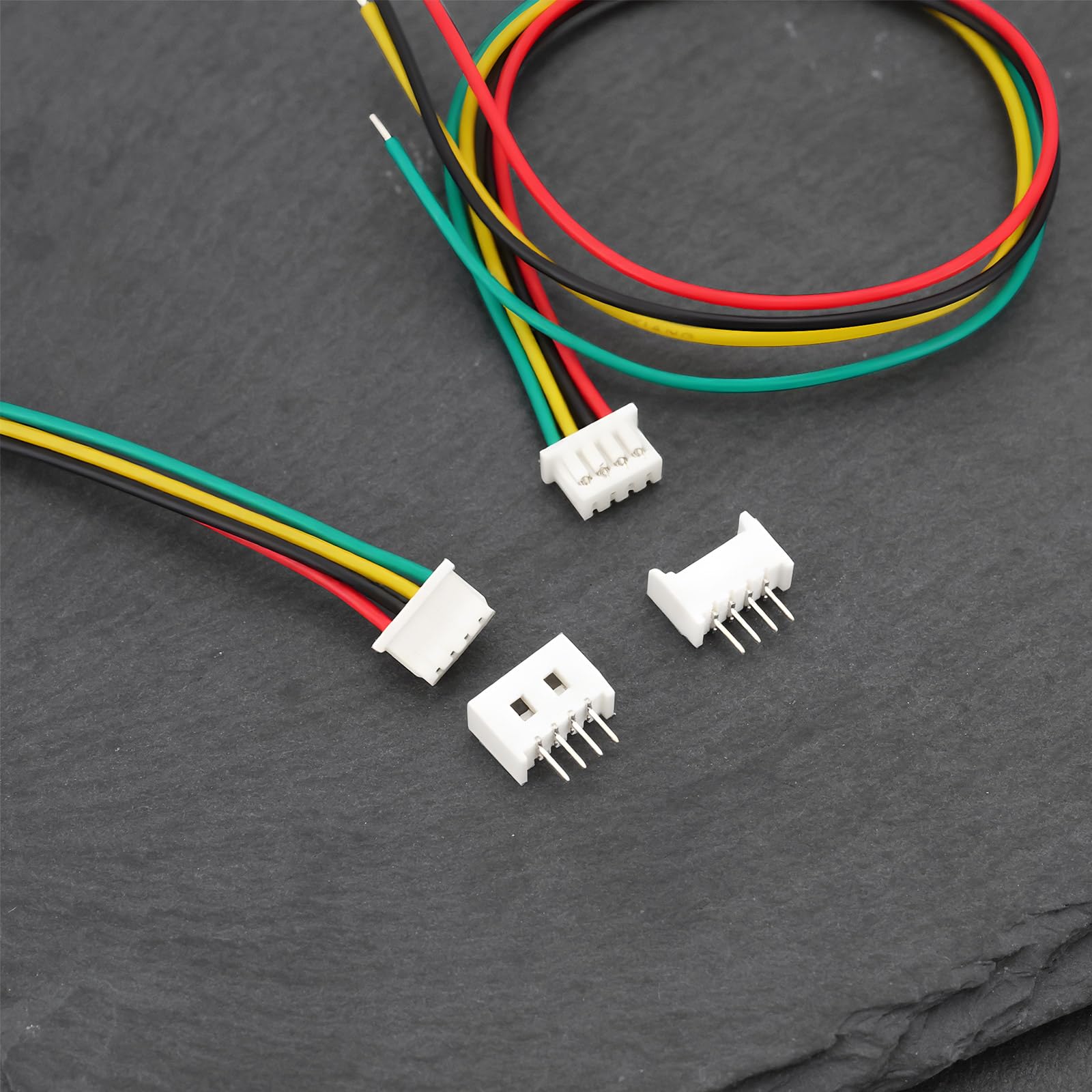 20 szt. 4-pinowego złącza Micro JST SH1,25 mm 28AWG kabel do taśm świetlnych LED, akumulatory z gniazdem