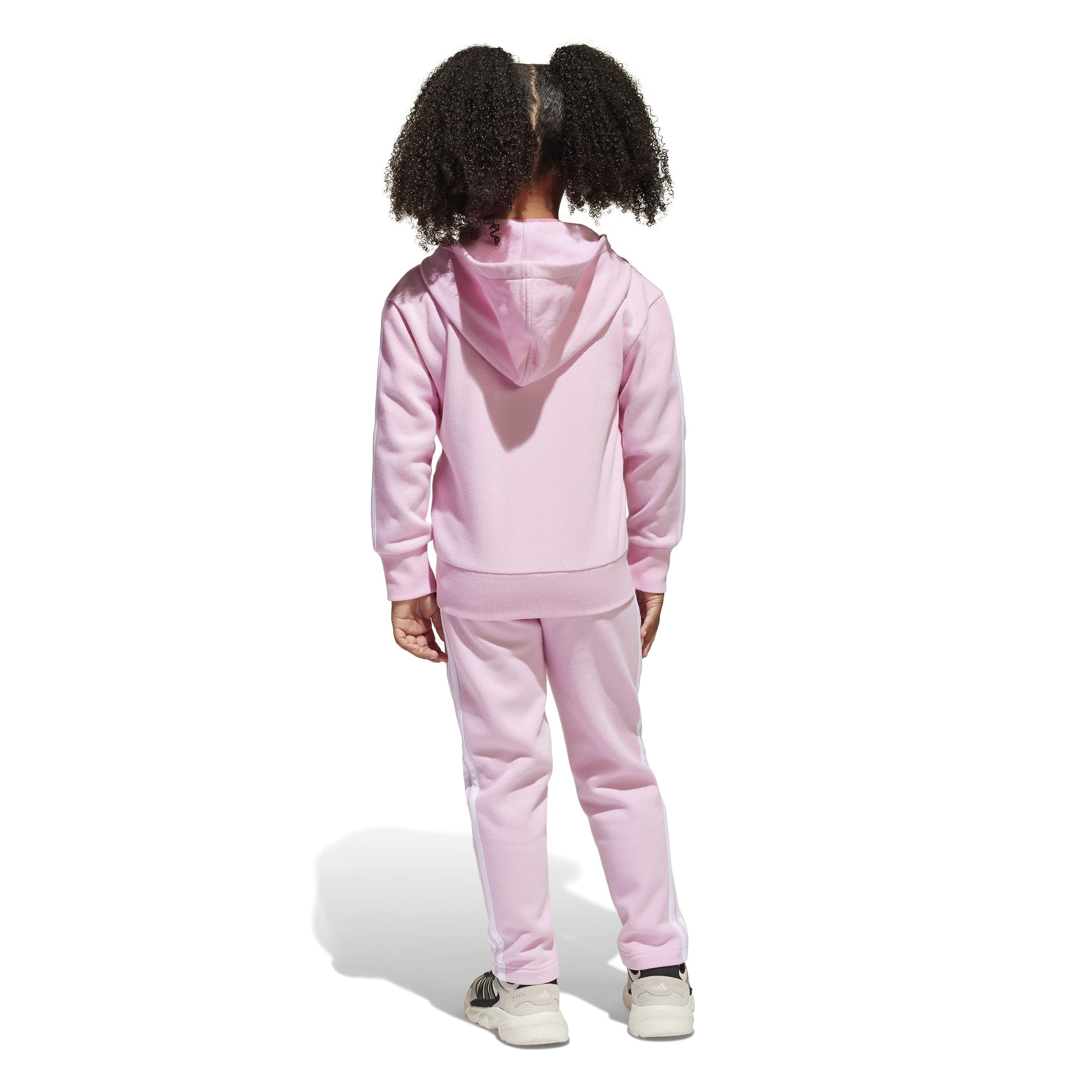 adidas Unisex Kinder SEASONAL ESSENTIALS TIBERIO 3 STRIPES FLEECE TRACKSUIT