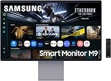Samsung Smart Monitor M9 (S32FM900), Flat 32'', 3840x2160 (UHD 4K), Smart Hub con AI, Pannello QD-OLED, Office 365, Gaming Hub, Speaker Integrati, Telecomando, WiFi, HDMI, DP, USB-C - 1