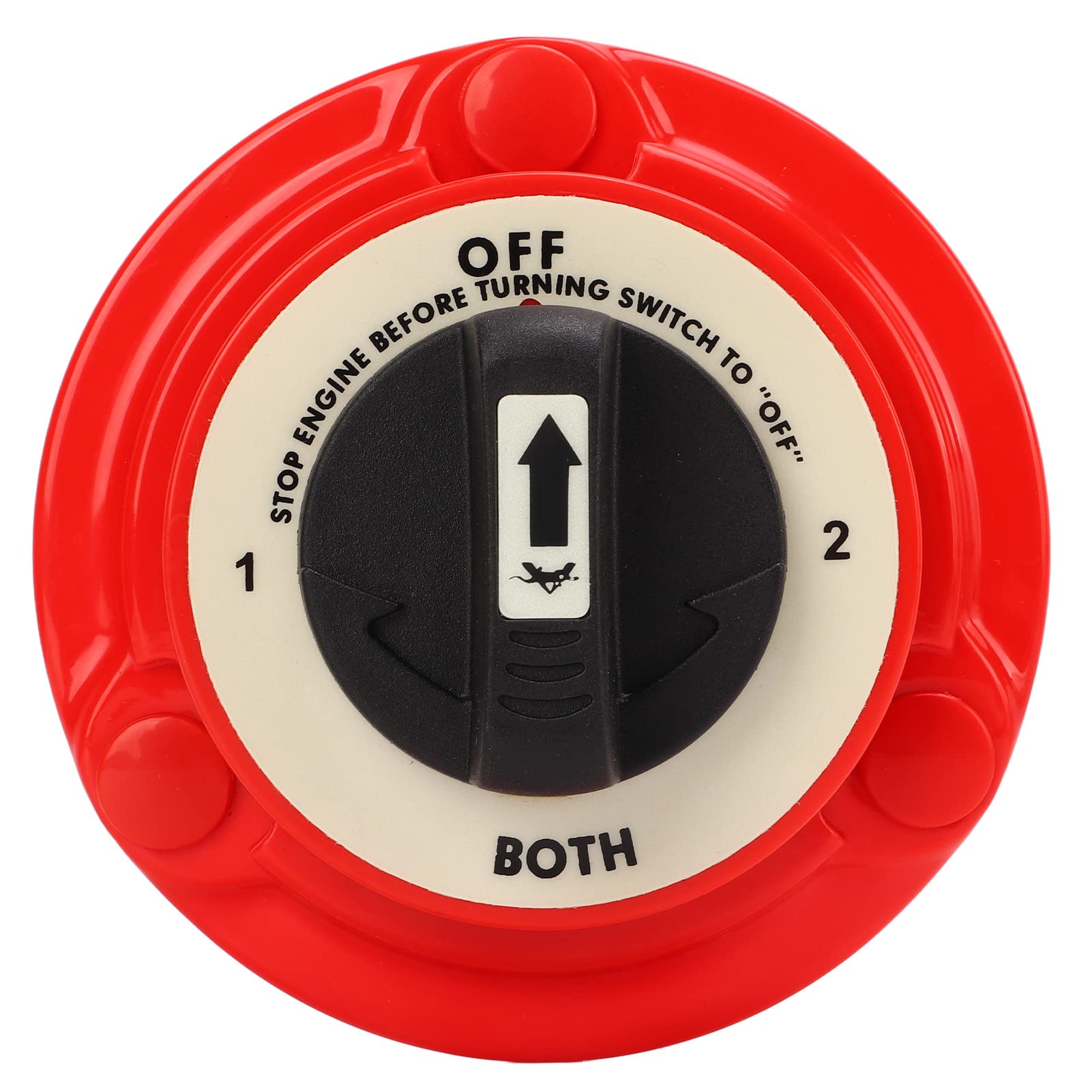 Selettore Doppia Batteria 300A 4 Posizioni DC6-32V Spegnimento per Camion per Imbarcazioni Marine con Borchie in Rame Placcato