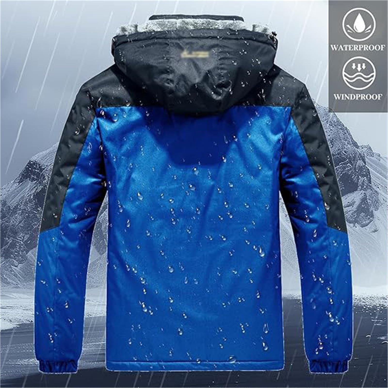 Dwuczęściowy Męski Komplet Narciarski, Modny Zimowy Ciepły Outdoorowy Z Kapturem Wiatroszczelny Komplet Snowboardowy Dla Mężczyzn, Snowboard Outdoor Wodoodporny Wiatroszczelny Innych