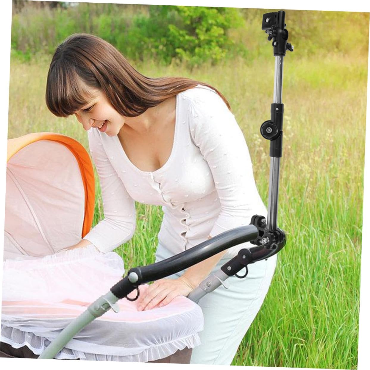 BESPORTBLE 2pcs Umbrella Holder for Electric and Wheelchairs Clamp Stand for Rain and Sun Easy Installation