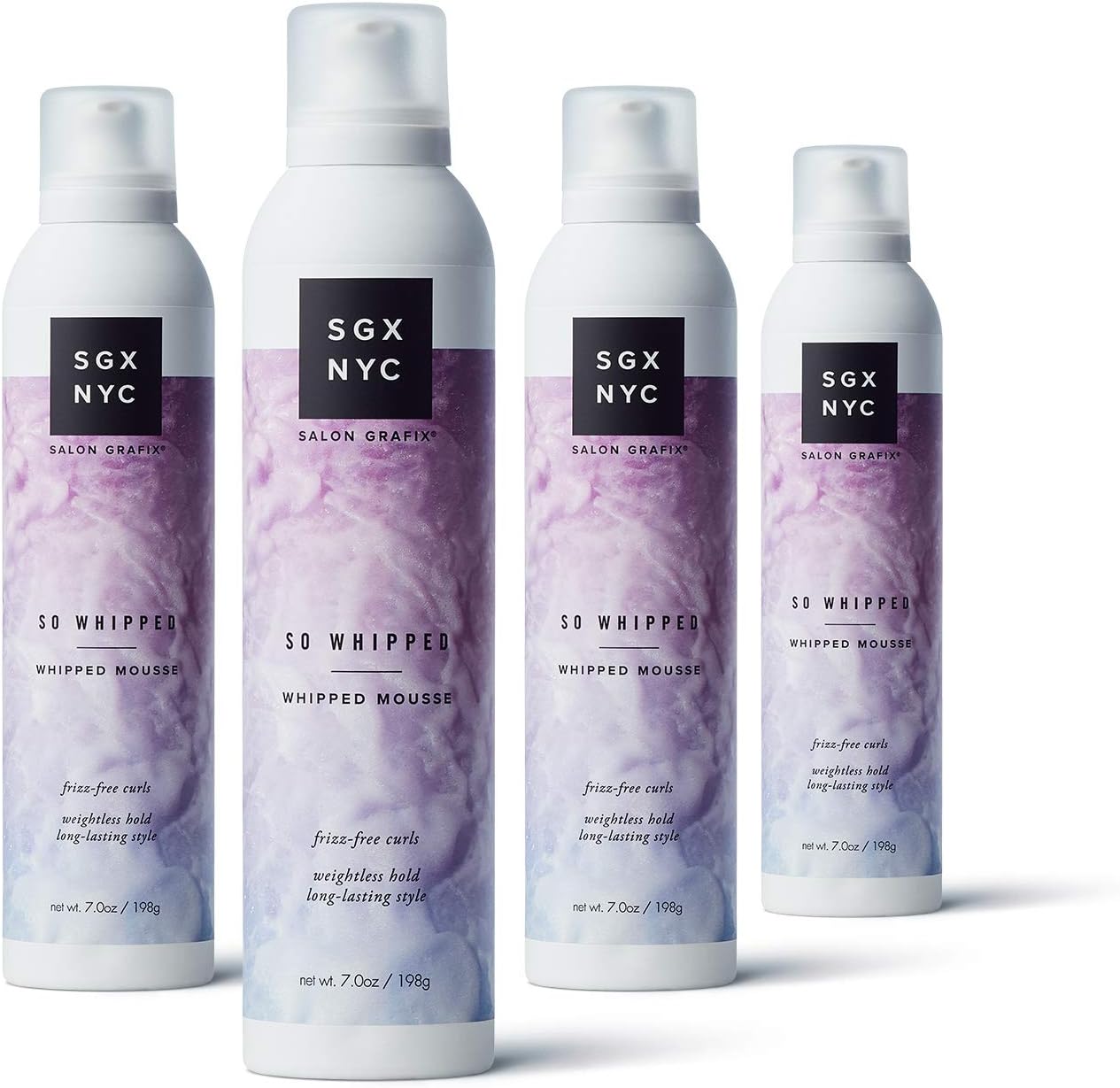 So Whipped, Whipped Mousse for Nonstop Curls and Waves (7 Ounce) (Pack of 4)