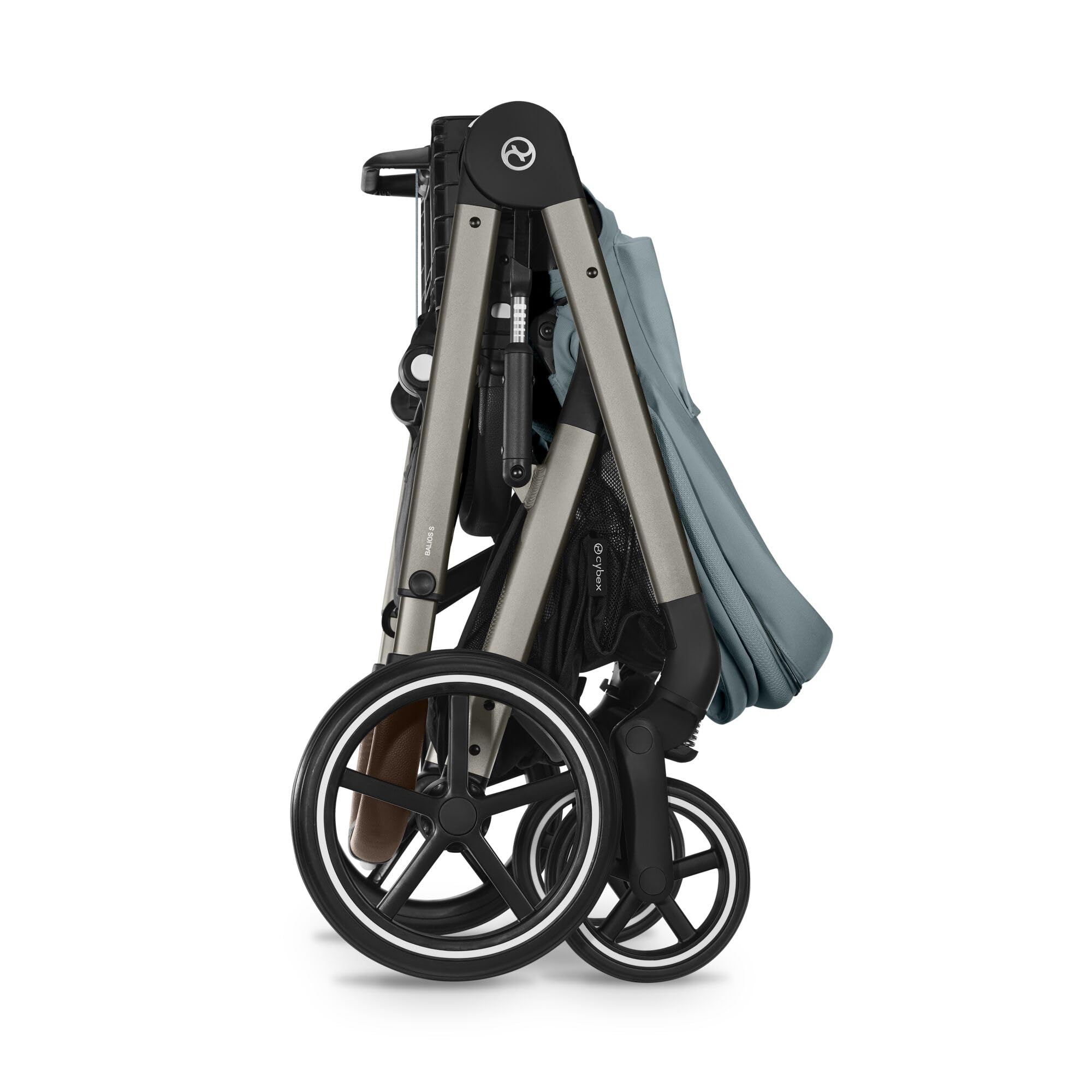 CYBEX Gold Balios S Lux Passeggino, Posizione Reclinabile Ergonomica, Sistema di Cintura con Una Sola Mano, Dalla Nascita Fino a 22 Kg (Circa 4 Anni), Stormy Blue