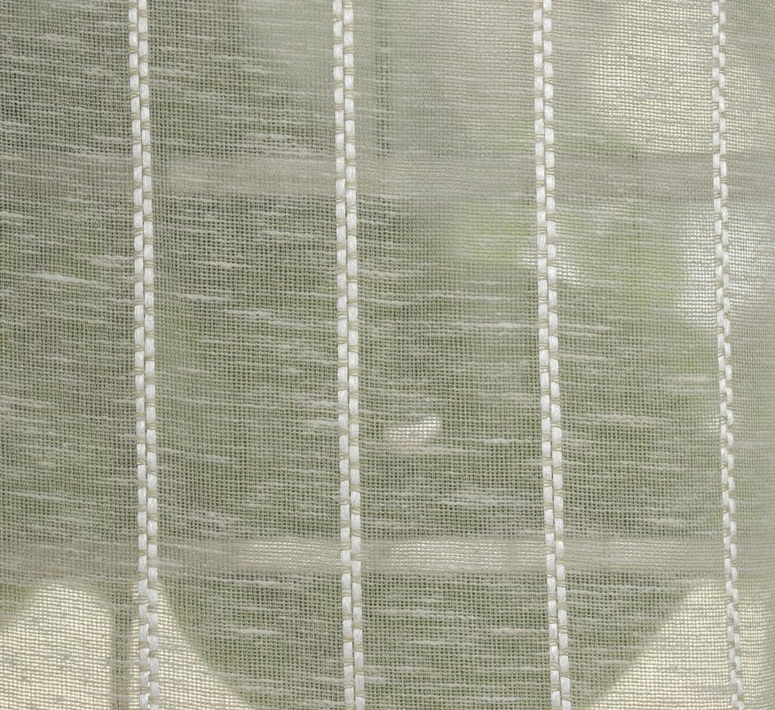 Image of Exporthub Sheer Linen Cotton Curtains for Long Door 8 Feet Set of 2, Green - Light Filtering Breathable Fabric Drapes for Living Room & Bedroom (EHSPR056 84)