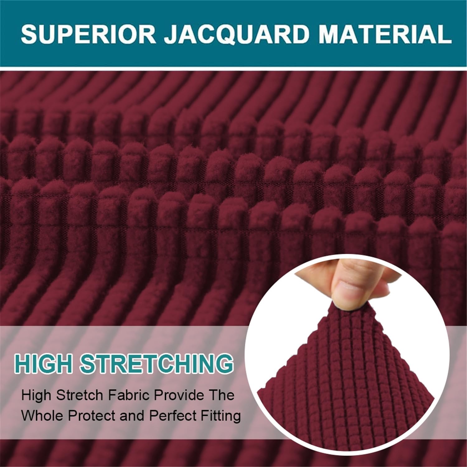 Stretch Chesterfield Sofa Cover Antislip Vlekbestendig Super Zachte Stof 3- zits Sofa Cover met Armleuningen Kleur: Fossi Maat: 1 Posto Easy Care