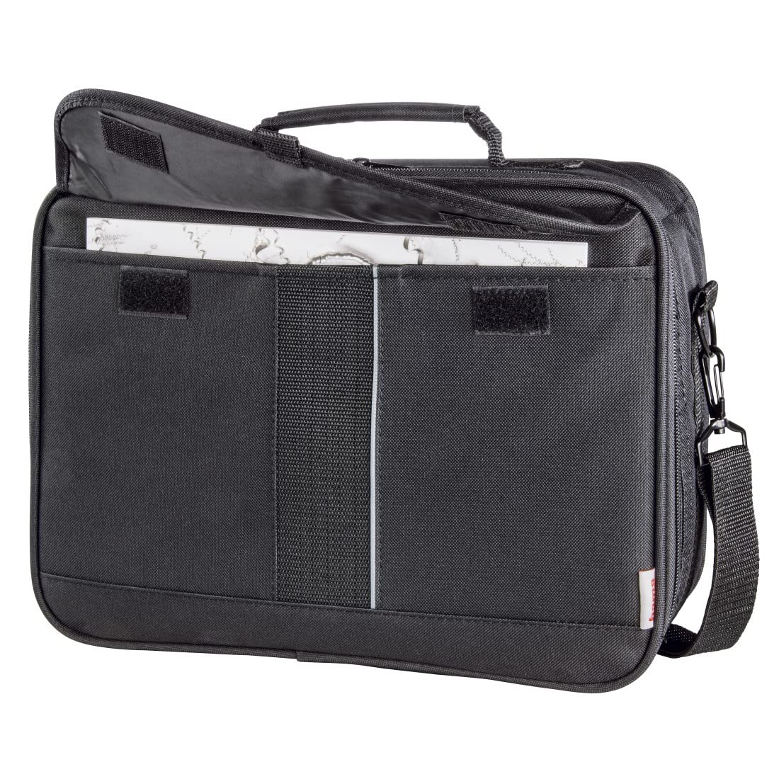 Hama Sacoche de Rangement Sportsline (Sacoche de projecteur, Ordinateur et disques durs, Taille L, 27 x 39 x 15 cm, rembourré, pour Acer, BenQ, Epson, LG, Optoma BeamerL) Noir