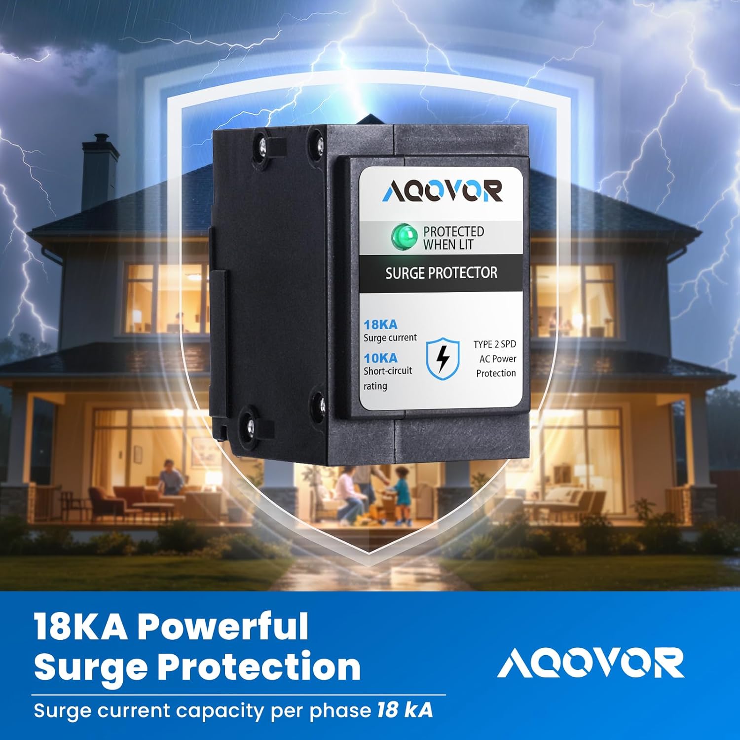 Type BR Whole-Panel Circuit Breaker Surge Protective Device (3-Pack)