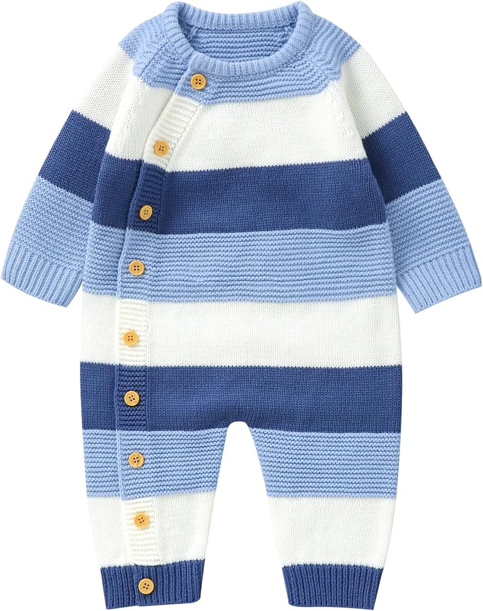 Infant Baby Boy Girl Embroidery Hedgehog Knitted Sweater Romper Long Sleeve Button Jumpsuit Warm Winter Clothes Infant Baby Boy Girl Embroidery Hedgehog Knitted Sweater Romper Long Sleeve Button Jumpsuit Warm Winter Clothes