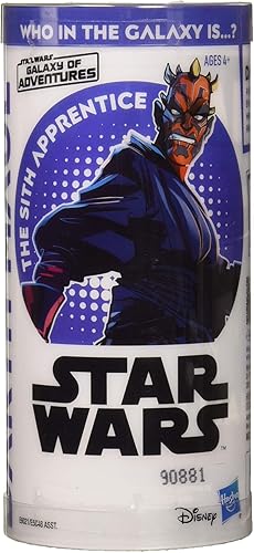 STAR WARS Galaxy of Adventures Darth Maul - Figura de juguete a escala de 3.75 pulgadas y mini cómic