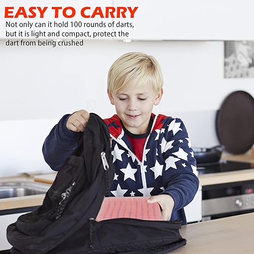 Miniatura 5 de EKIND Cajas de almacenamiento ordenadas de dardos de espuma compatibles con dardos Nerf Elite o dardo corto, fácil de combinar y transportar (1