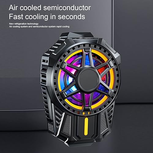 Miniatura 5 de SL01 - Enfriador de teléfono móvil, radiador de teléfono celular de 4.41 oz con chip de enfriamiento semiconductor, ventilador de enfriamiento del