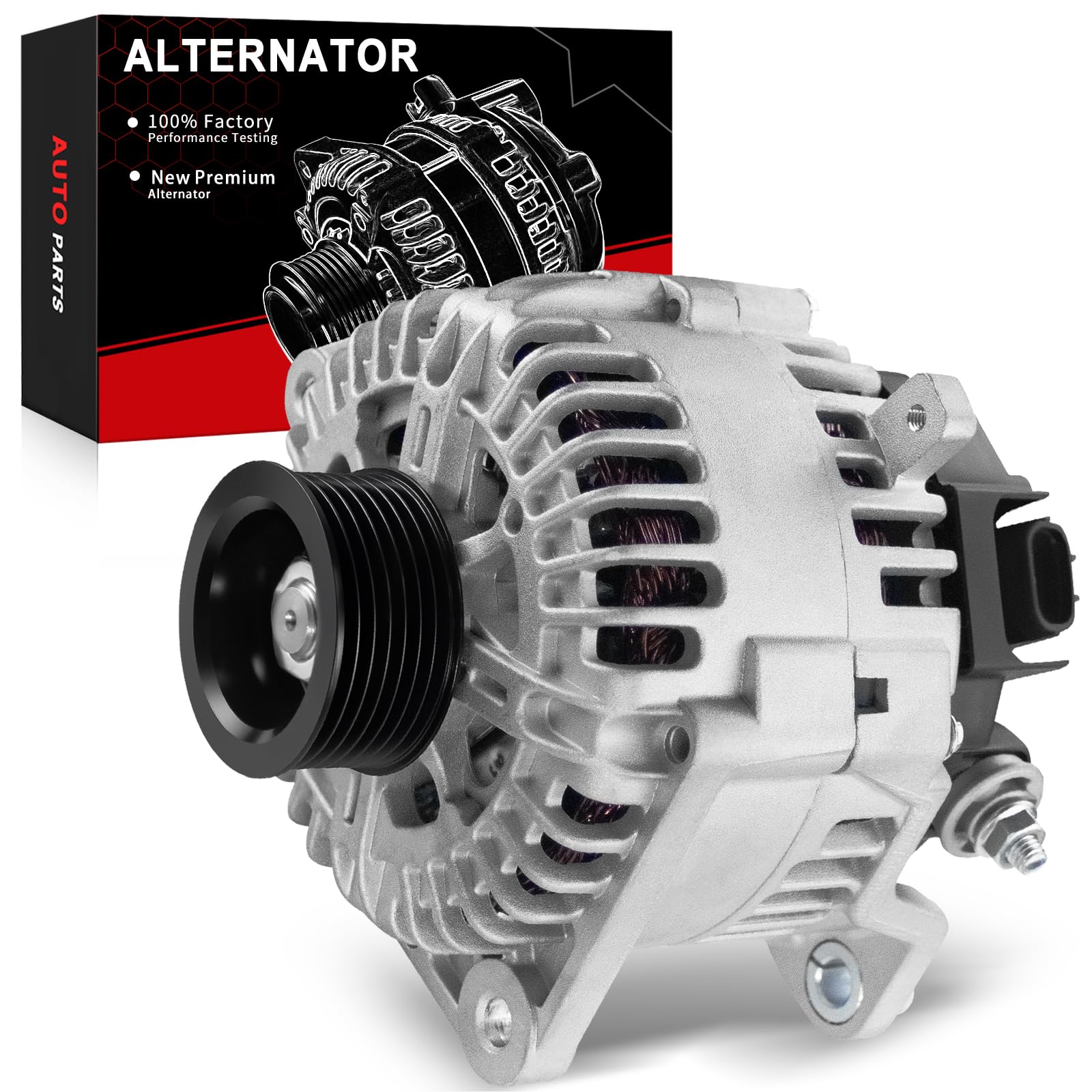 Alternator for:-Nissan Armada 2007-2015, Frontier 2008-2019, Nv1500 2012-2019, Pathfinder 2008-2012, Titan 2008-2015 for:-Infiniti QX56 2008-2010 Equator 2009-2012 12V 130Amp CW OE# 23100-ZH00A-image-30