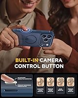 Vista 124 de Miracase Glass Series - Funda magnética para iPhone 15, compatible con MagSafe, de cuerpo completo, protector de pantalla de vidrio 9H integrado