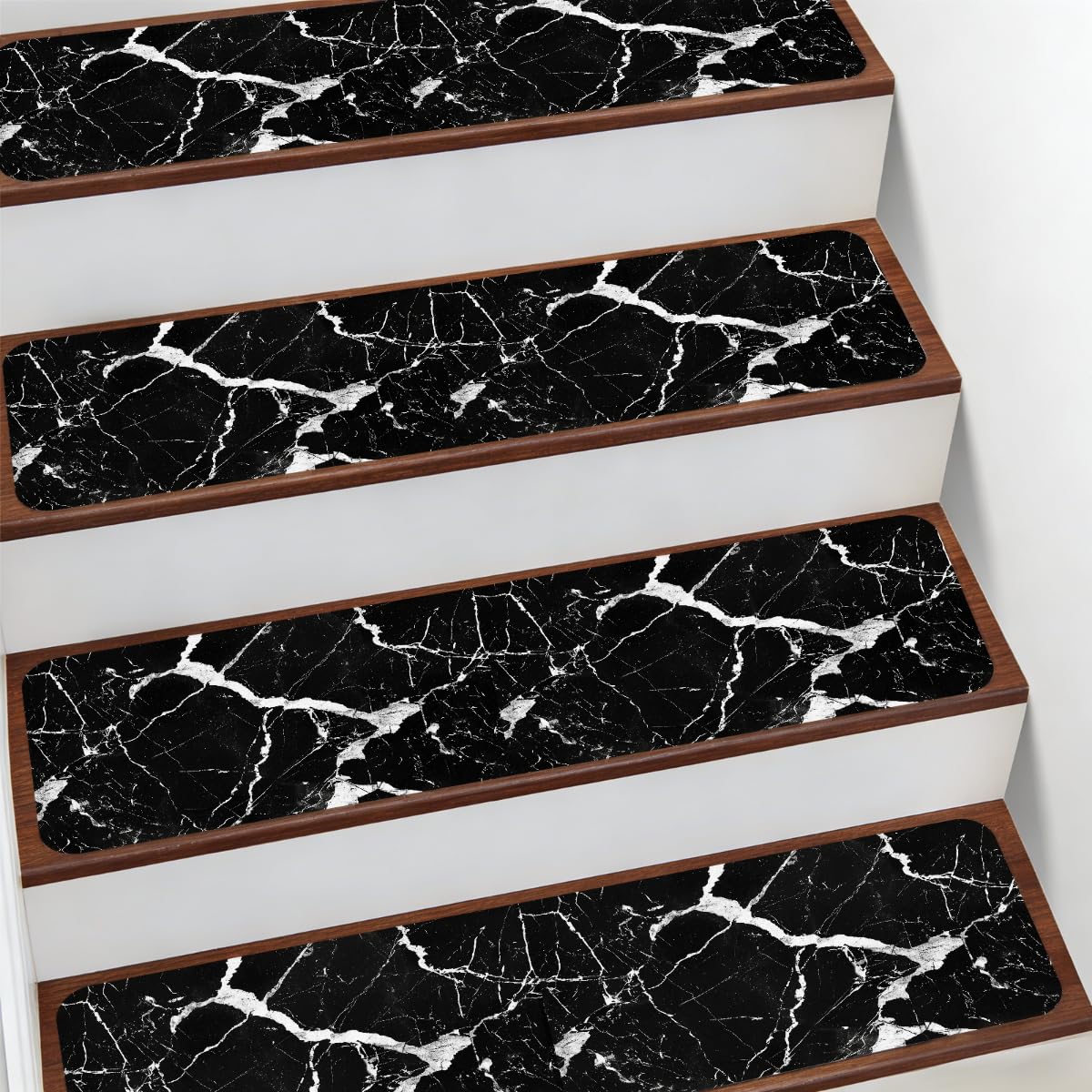 Peldaños antideslizantes de gran agarre alfombras Mexpekil 76 x 20 cm para proteger escaleras