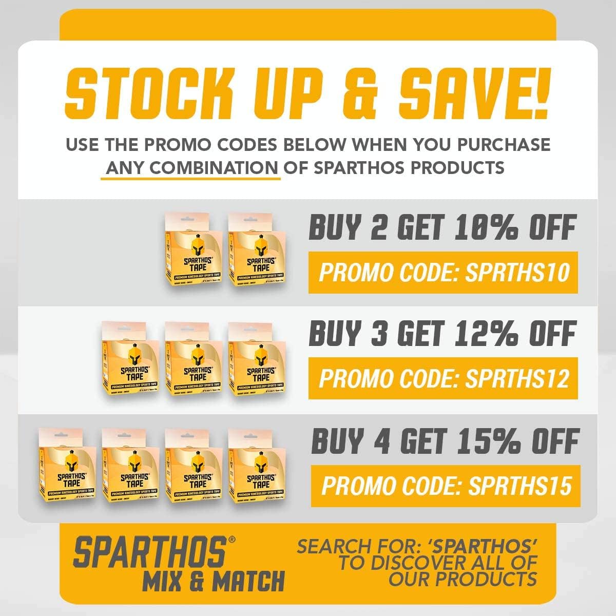 Black Friday - 40% OFF Sparthos Kinesiology Tape - Bulk Large Jumbo - Free Kinesio Taping Guide! - Support for Pro Athletic Sports and Recovery - Rocktape Waterproof Tex Rock Gold Tapes - Uncut 115 ft Roll (Beige)