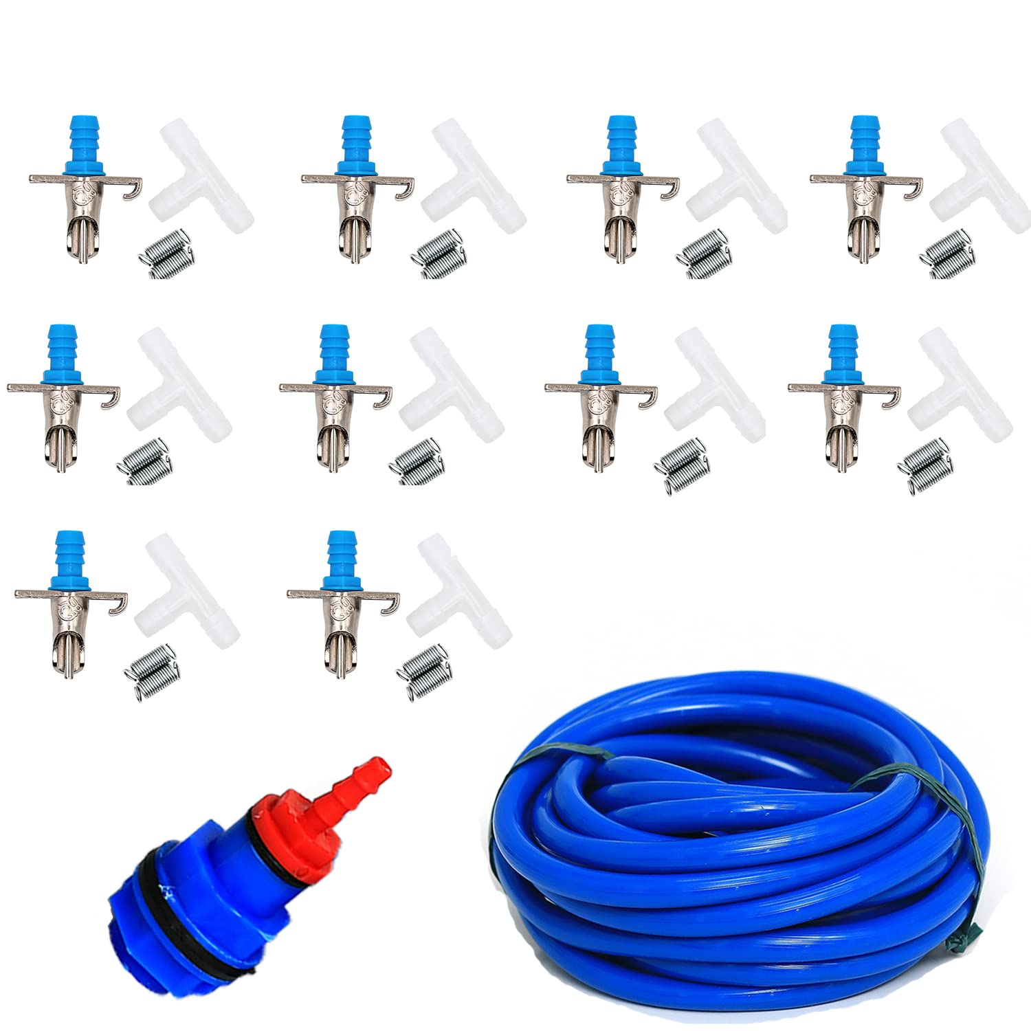 10 Rabbit Nipple Drinker with 10 Meter Fungus Free Hose and Tank Connection Set (B09V2RJ2SX) Amazon Price History, Amazon Price Tracker