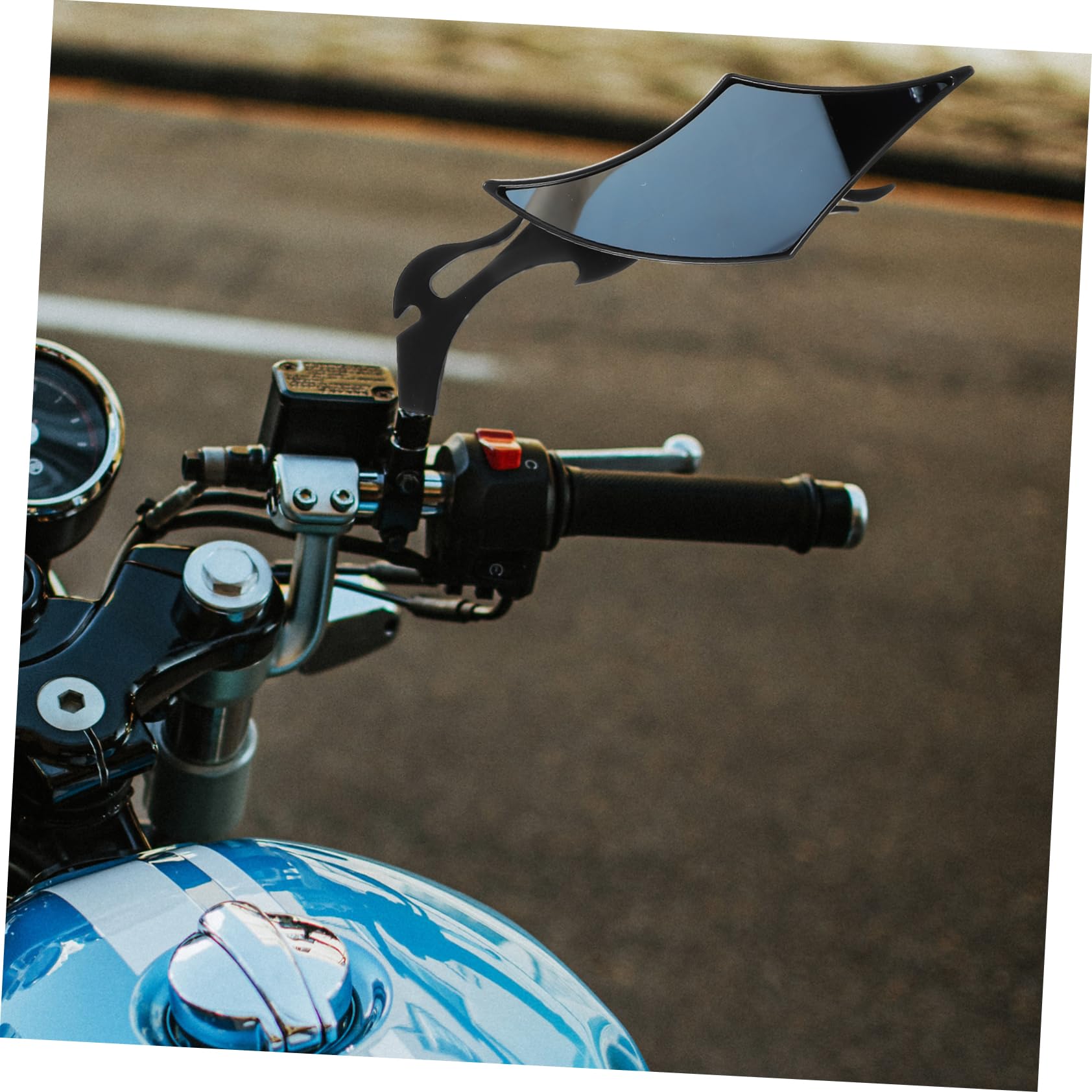 PRETYZOOM 2piezas Espejos Retrovisores para Moto Accesorio para Manillar Retrovisores Ajustables para Scooter Espejo Retrovisor Reflectante para Bicicleta