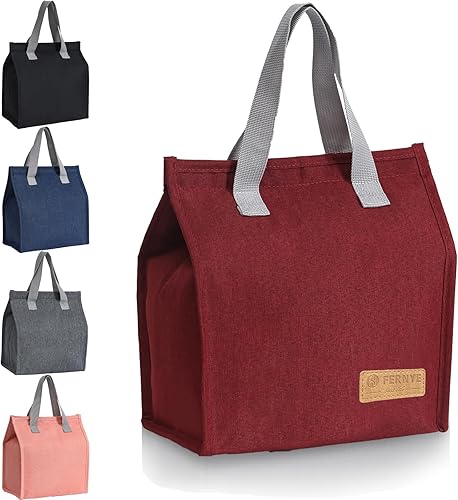 Miniatura 8 de Bolsa de almuerzo para mujereshombres, impermeable, reutilizable, portátil, bolsa de almuerzo. Bolsa térmica ideal para el