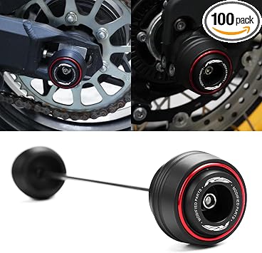 for RS660 RS457 RSV4 RS 660 457 RS V4 Factory 2009-2023 2024 2025 Motorcycle Front Rear Wheel Axle Fork Crash Protector rs660 rs457 rsv4 rs 660 457 rs v4 Factory Front-Red