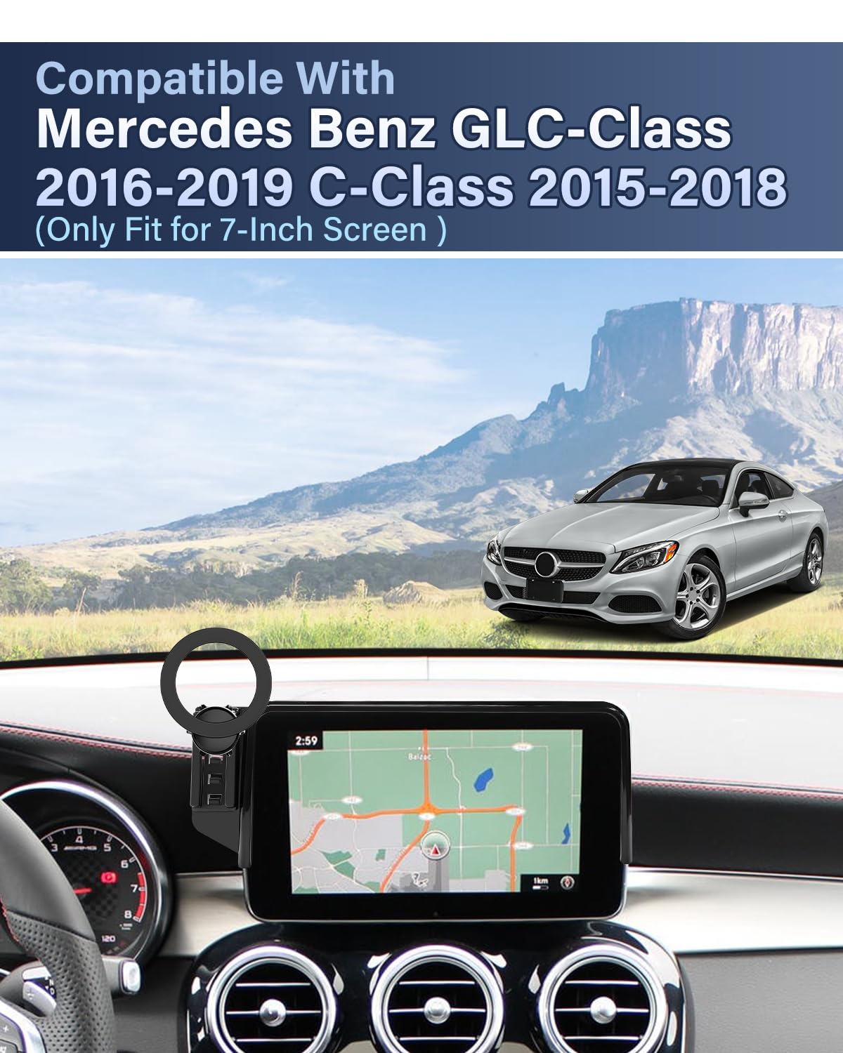Amazon.co.jp: PZK 車用携帯電話ホルダー 2016-2019 メルセデスベンツ