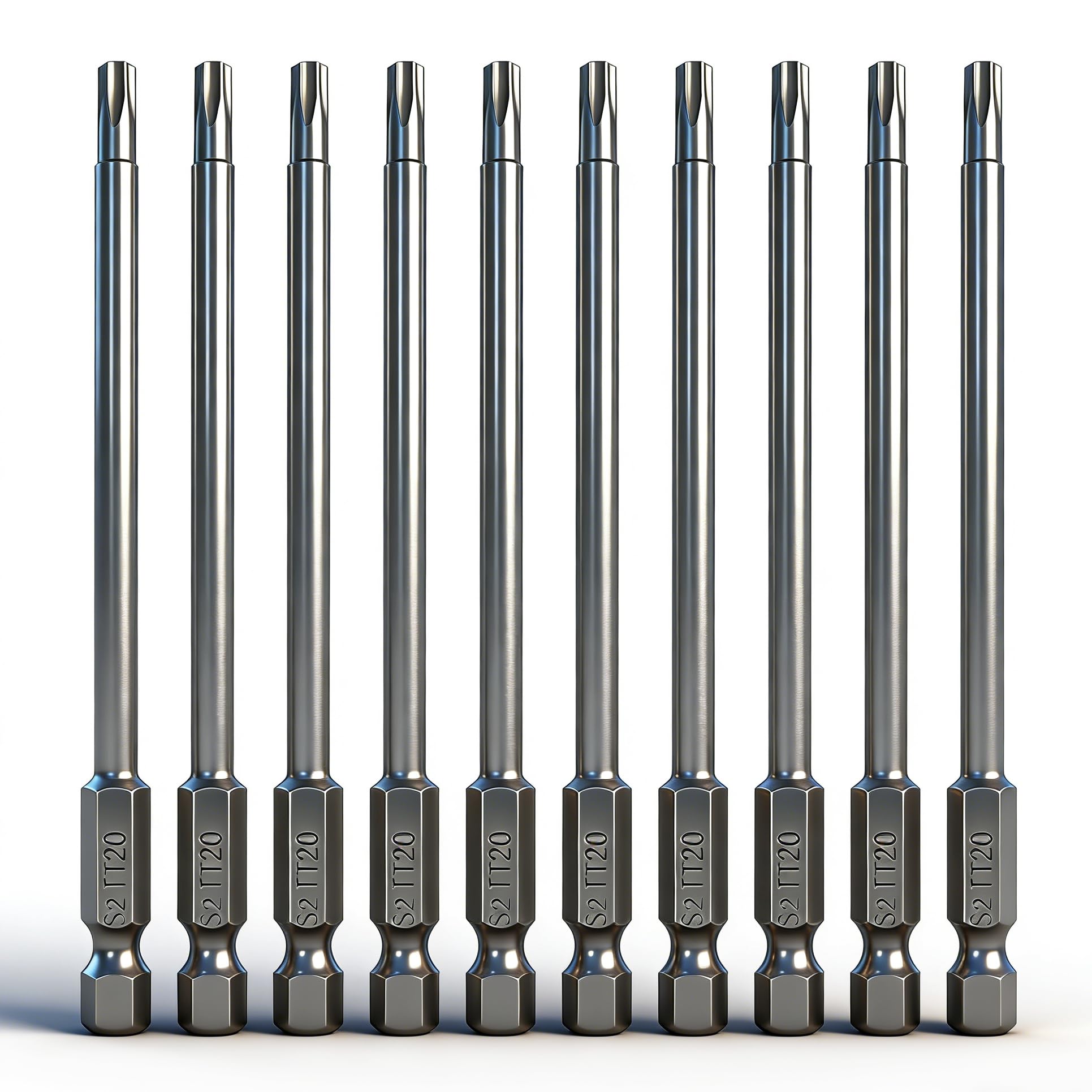 PTSLKHN 10PCS T20 Torx Screwdriver Bit Sets, 4''Length Magnetic