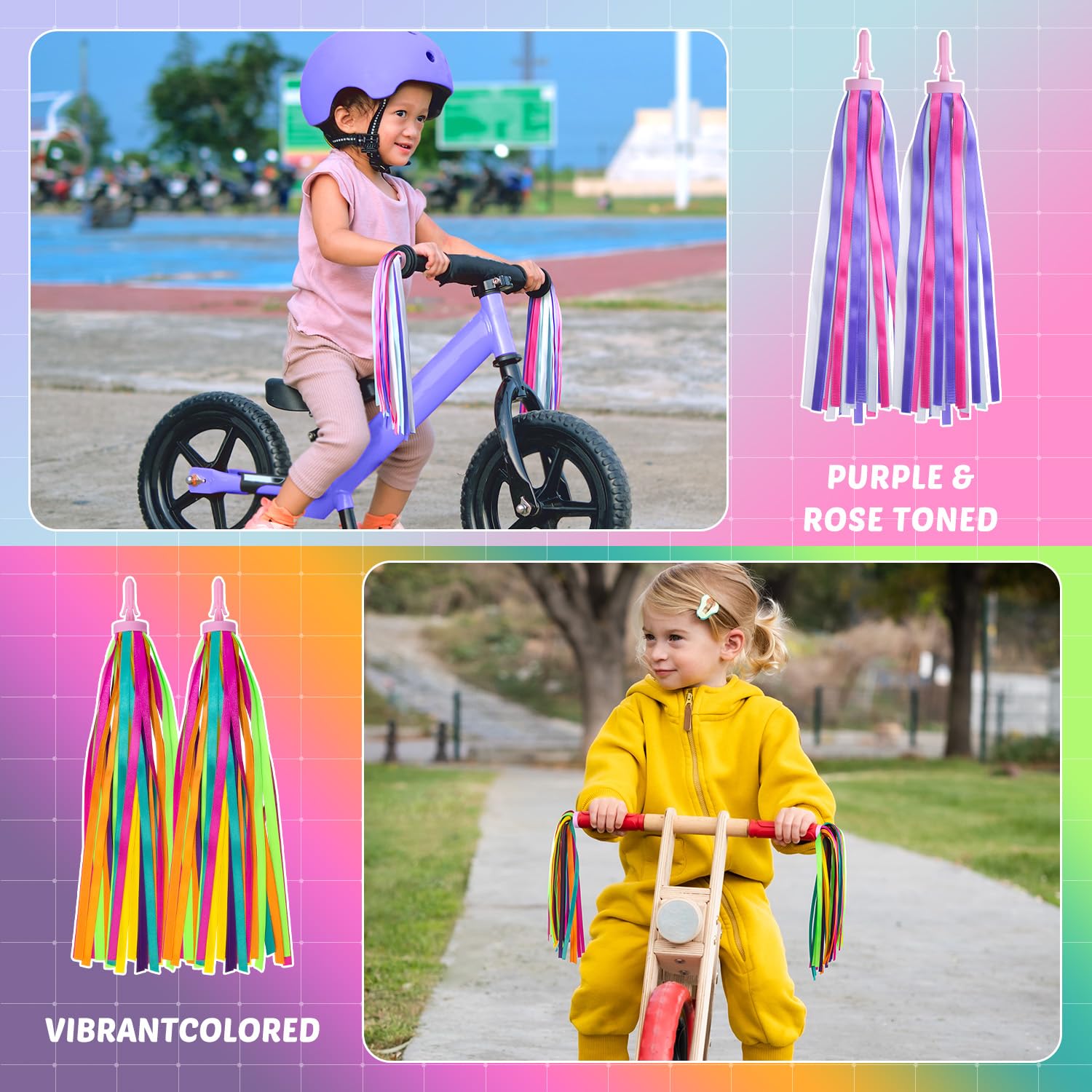 Colorful Bike Streamers for Kids - Add Fun to Their Ride -6