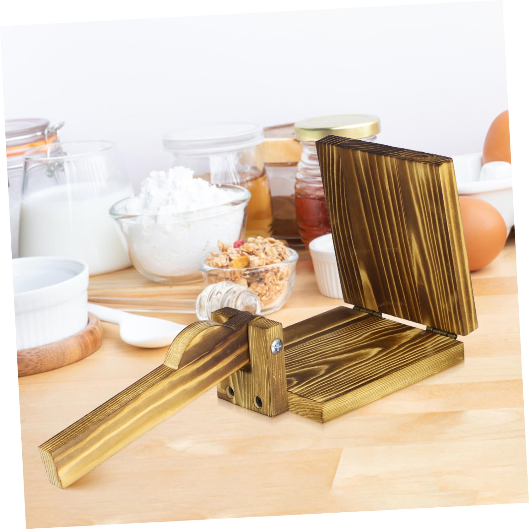 Ipetboom Stampo Accessorio Cucina Utile Creativo e Semplice per Ravioli per Pasta di Legno Facile da Premere da Tenere per Uso Domestico