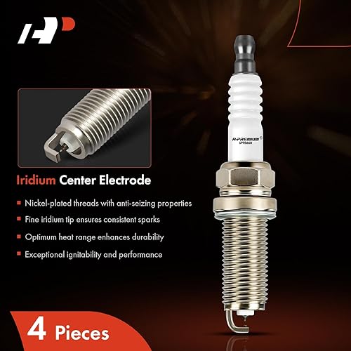 Miniatura 3 de A-Premium Iridium Platinum Bujías compatibles con Honda CR-V CRV 2017-2020, Civic 2017-2020, 1.5L, paquete de 4