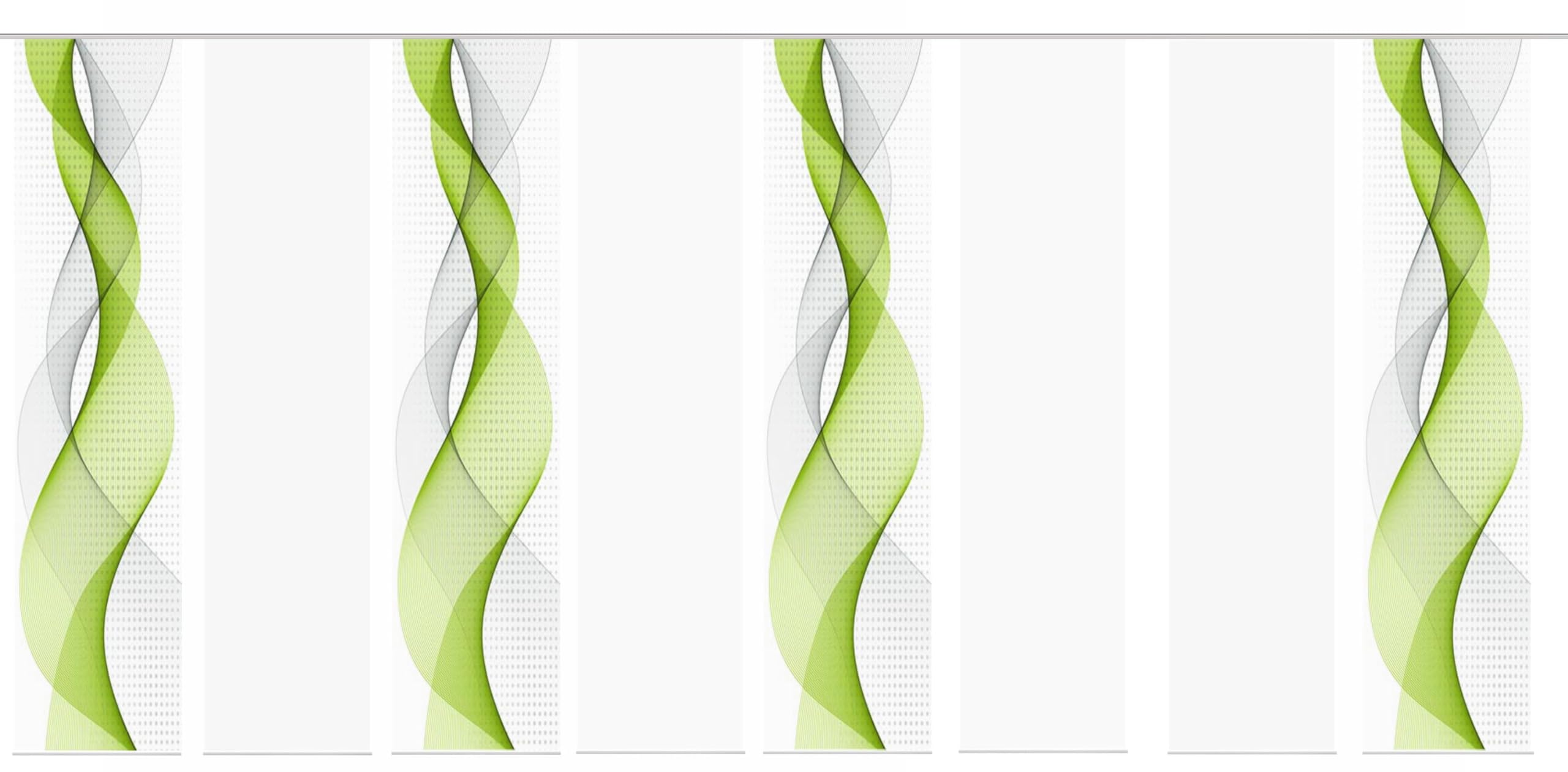 Home Fashion 3er-Set Schiebegardinen „OPALIA“ – 3x 245x60 Cm | Inkl. Gleitschiene & Montagezubehör | Blickdicht + Transparent