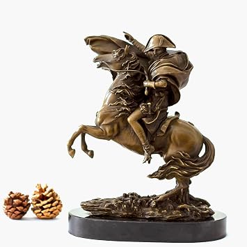 Bronze Napoleon Statue Sculpture-Napoleon Crossing The St. Bernard Pass Handmade Art for Home Decoration