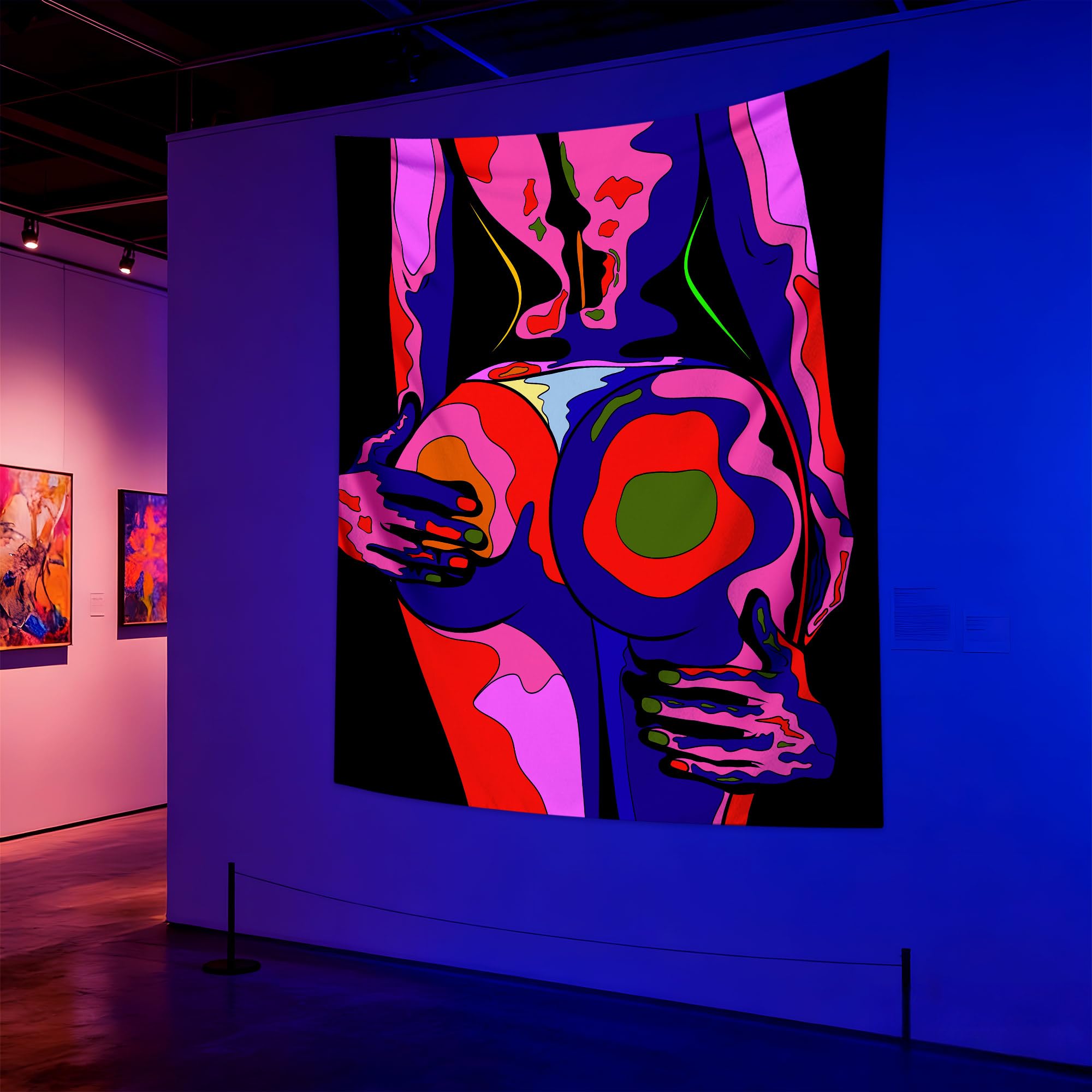 Amazon.com: QGHOT Blacklight Sexy Tapestry, Sexy Poster for Adults