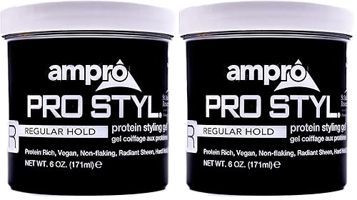 Miniatura 7 de AmPro Pro Styl Styling Gel - Protege y fortalece tus hebras, sin descamación, sin alcohol, fórmula vegana, agarre flexible y táctil para todas
