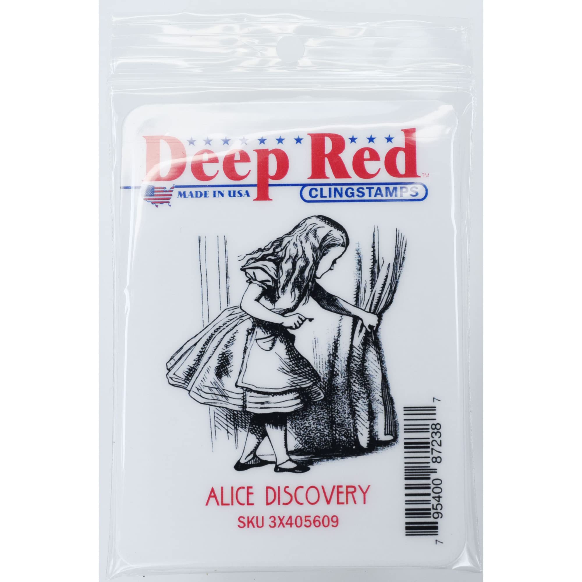 Cling Stamp Alice Discovery Deep Red pour décorer vos carnets
