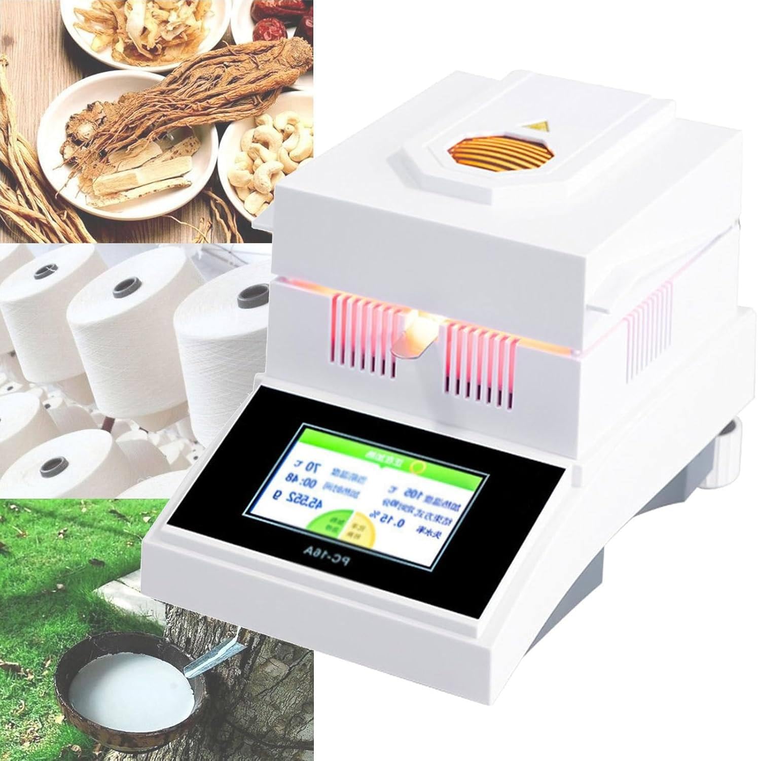 Bilancia Di Umidità Alogena Analizzatore Umidità Laboratorio 100g/1mg Touch Screen Display Colorato