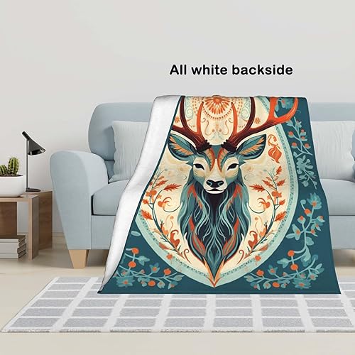 Miniatura 4 de McDisen Manta suave y fina y vibrante, manta de ciervo para mujeres y hombres (60 x 50 pulgadas)
