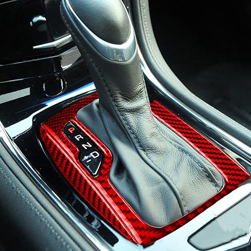 Miniatura 8 de UOADA Caja de cambios de control de fibra de carbono suave real, cubierta del marco del panel de cambios del automóvil, marco de la caja de cambios,